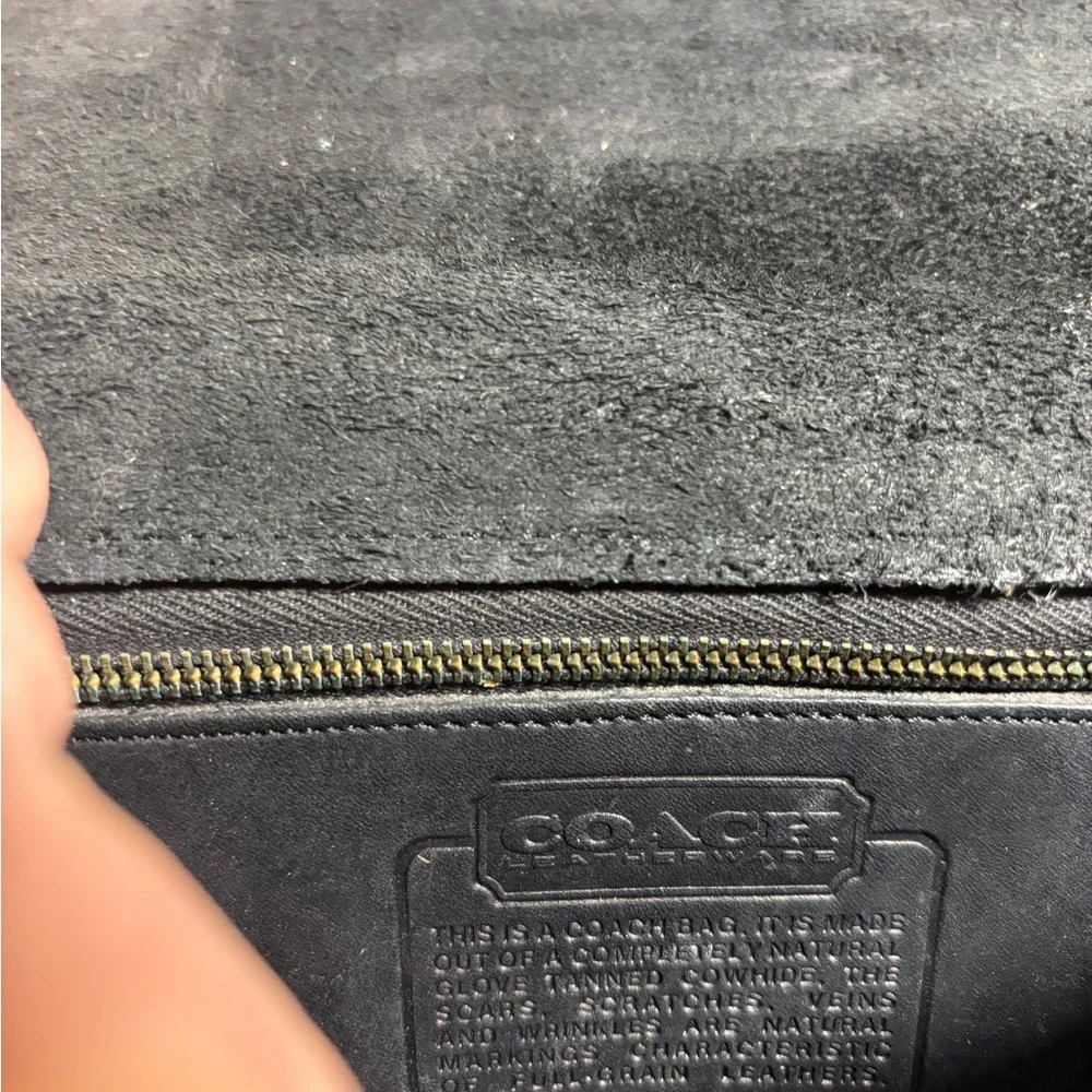 Coach | Vintage NYC 70s/80s Dinky #9375 in Black/Blavey? with double strap - Picture 4 of 16